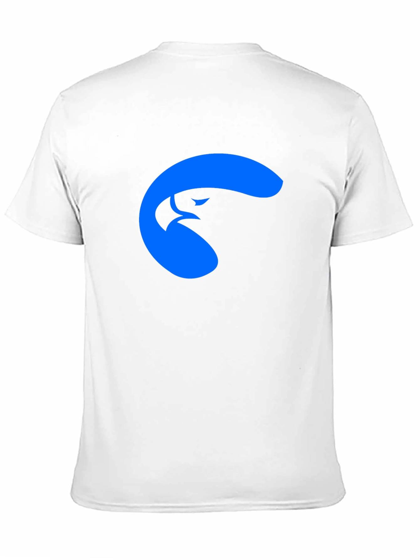 Cool Blue Eagle Graphic Black T-Shirt