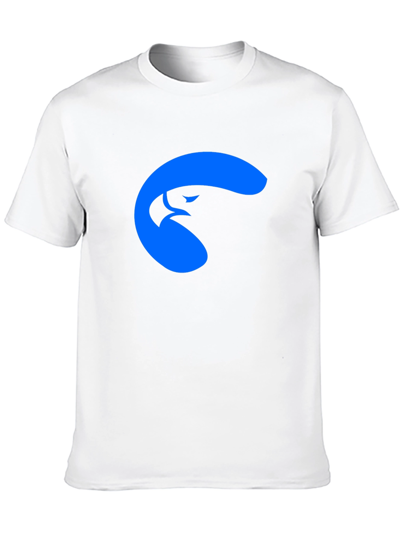 Cool Blue Eagle Graphic Black T-Shirt