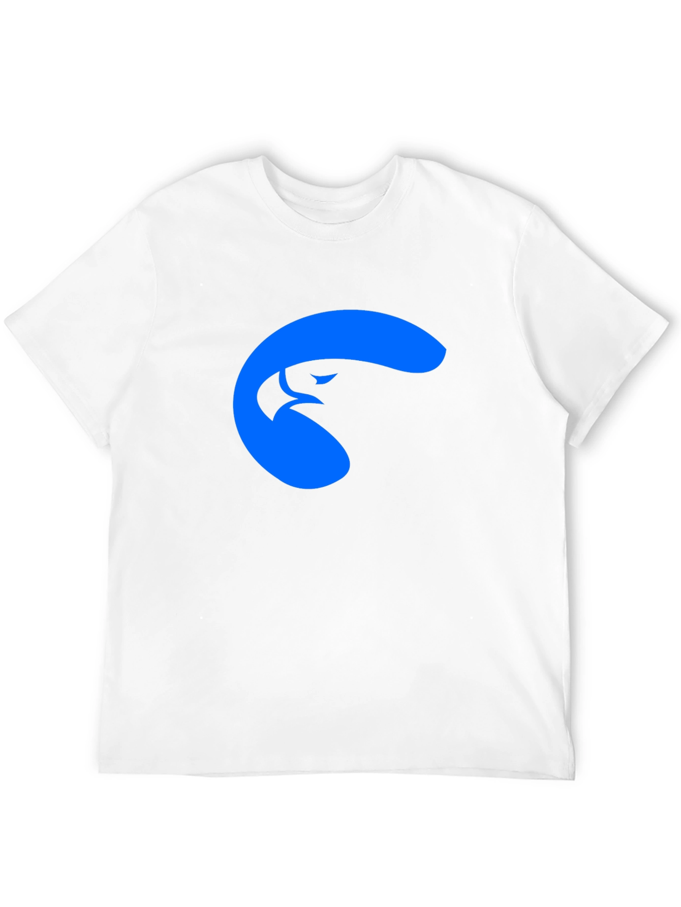 Cool Blue Eagle Graphic Black T-Shirt