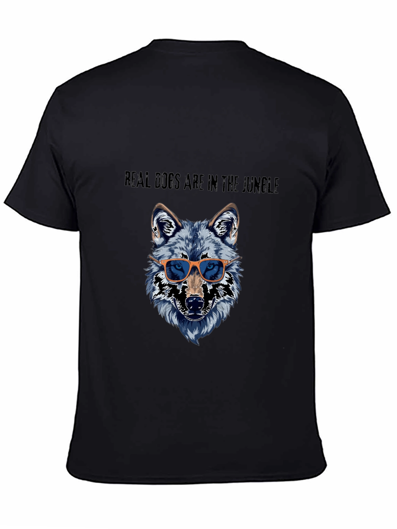 Cool Wolf in Sunglasses Graphic T-Shirt - Mens