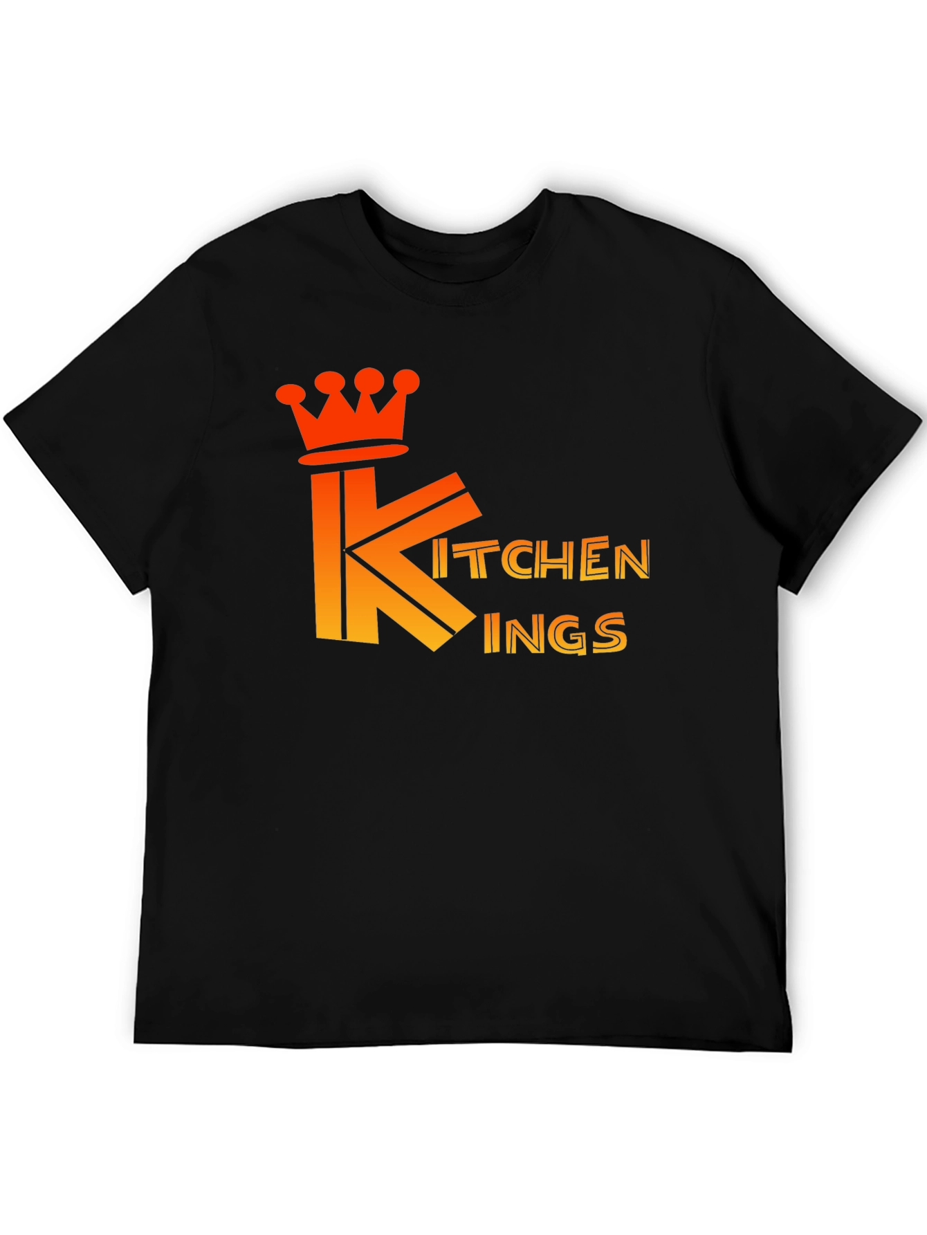 Kitchen Kings Black T-Shirt - Culinary Royalty