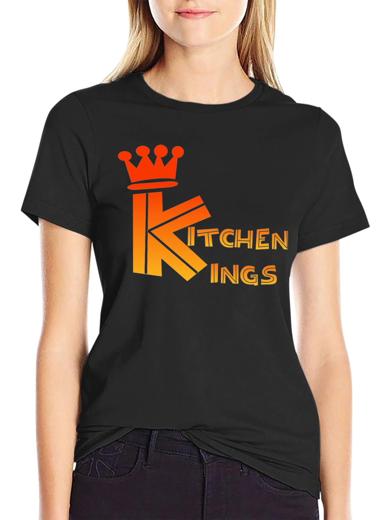 Kitchen Kings Black T-Shirt - Culinary Royalty