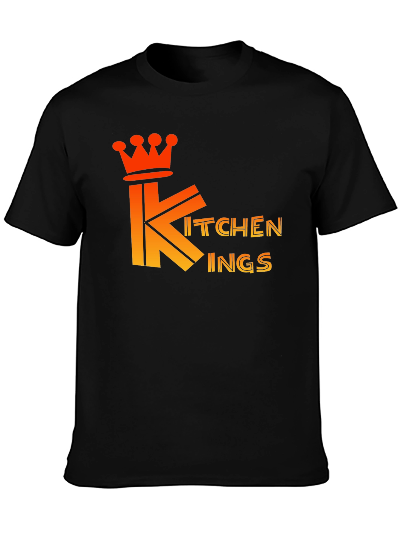 Kitchen Kings Black T-Shirt - Culinary Royalty