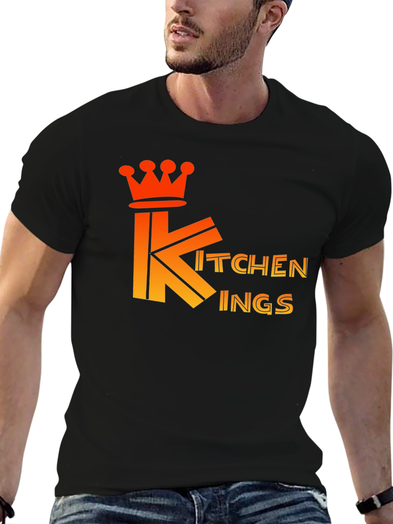 Kitchen Kings Black T-Shirt - Culinary Royalty