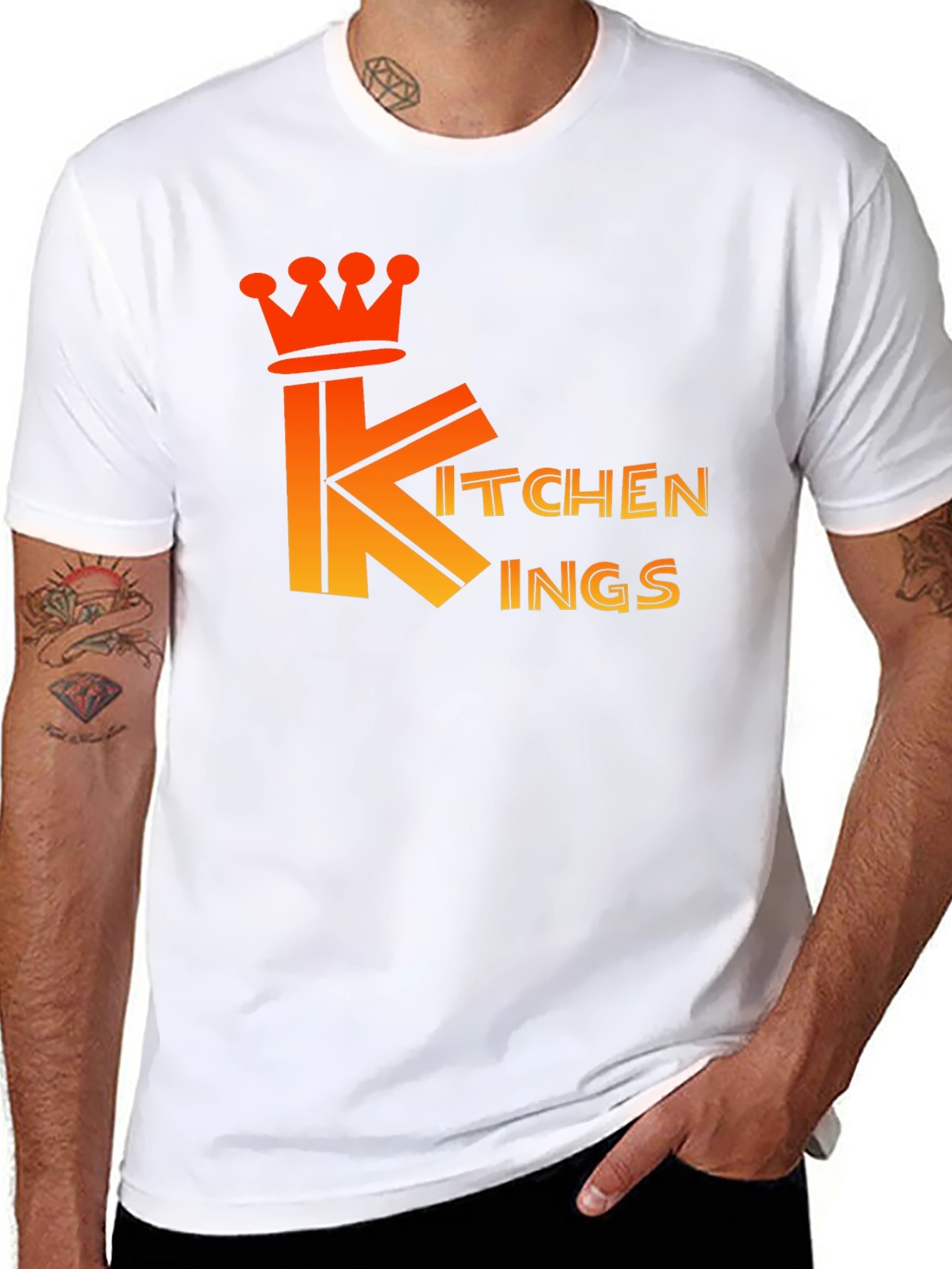 Kitchen Kings Black T-Shirt - Culinary Royalty