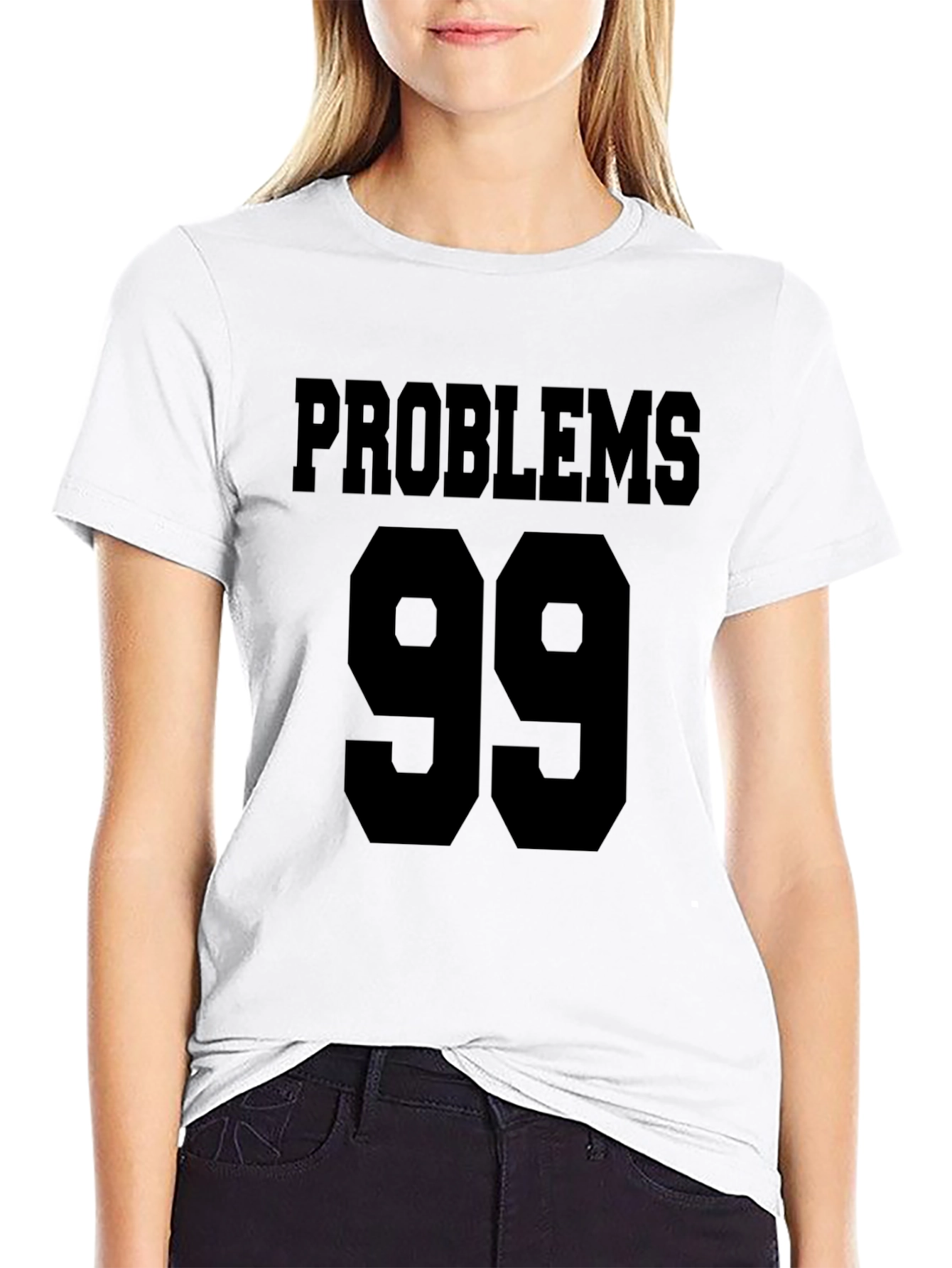 Problems 99 Black Graphic Tee Shirt
