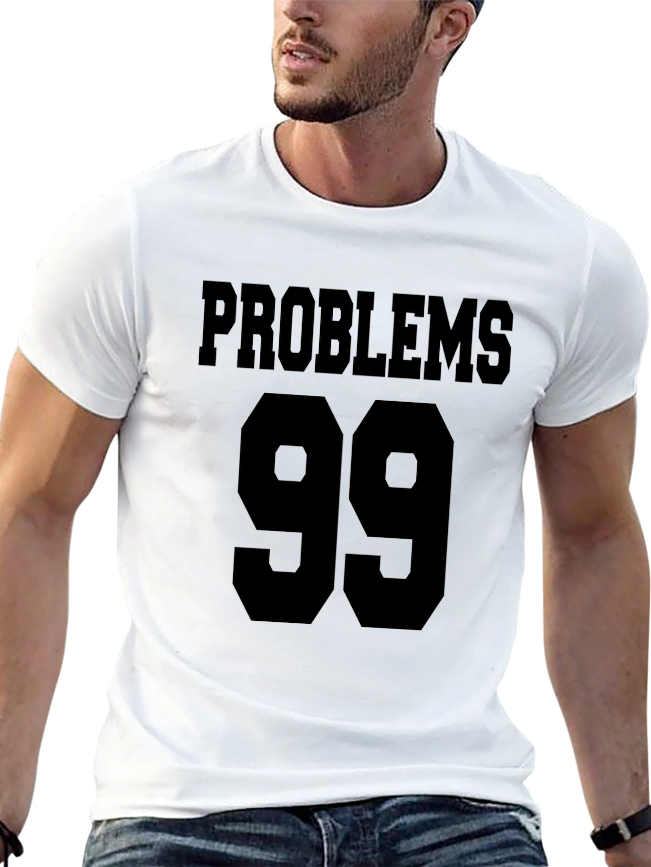 Problems 99 Black Graphic Tee Shirt