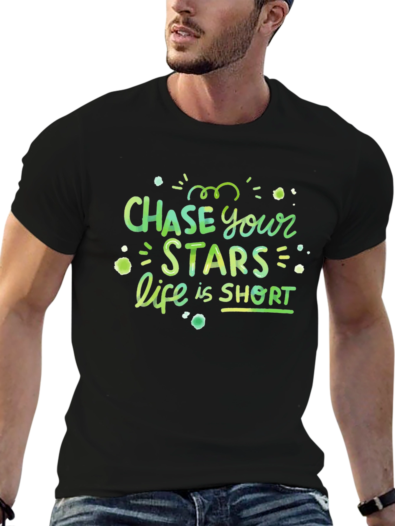 Chase Your Stars Short Sleeve Graphic Tee