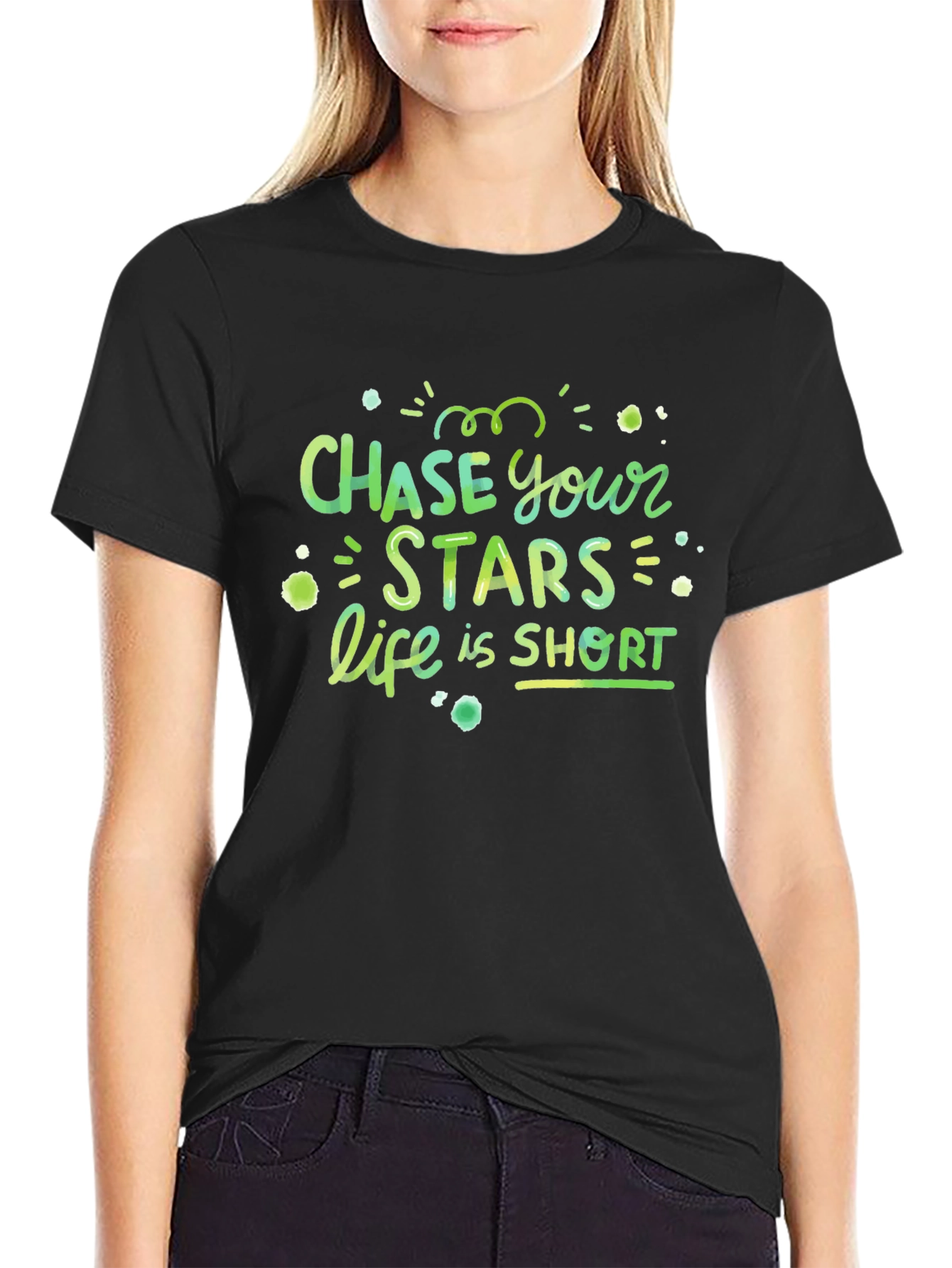 Chase Your Stars Short Sleeve Graphic Tee