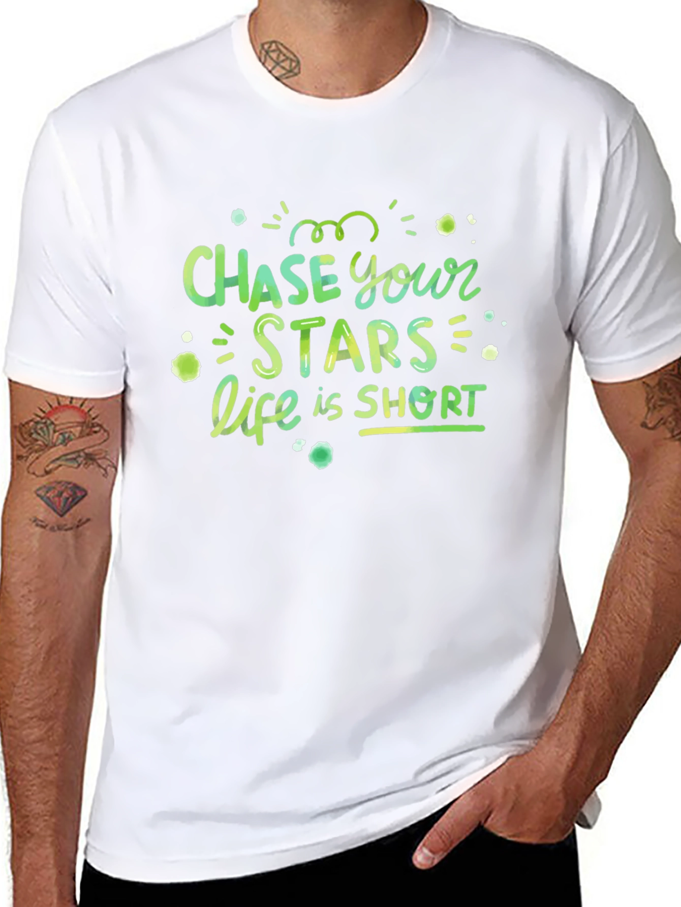 Chase Your Stars Short Sleeve Graphic Tee