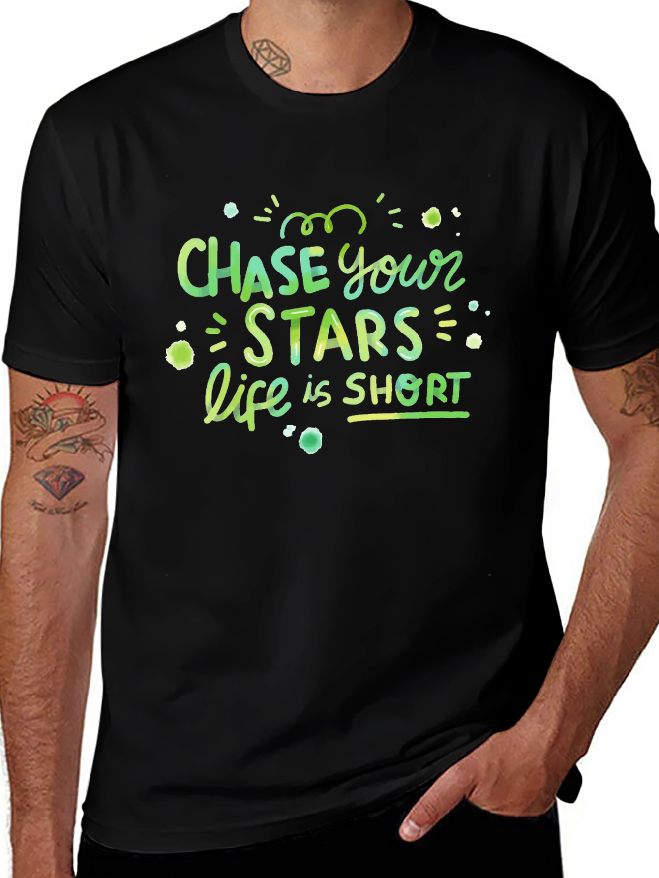 Chase Your Stars Short Sleeve Graphic Tee