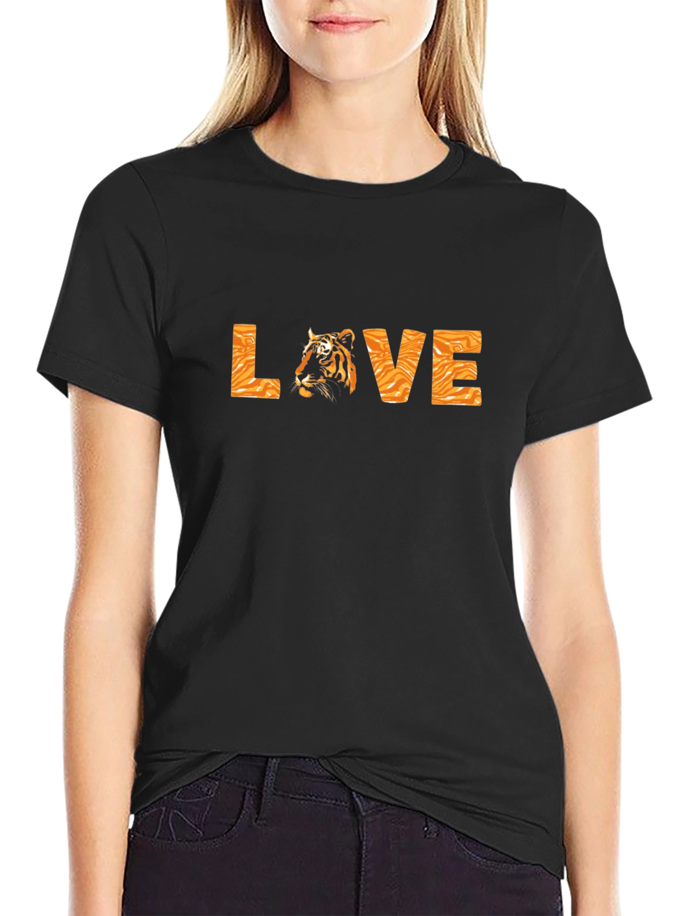 Tiger Love Black T-Shirt