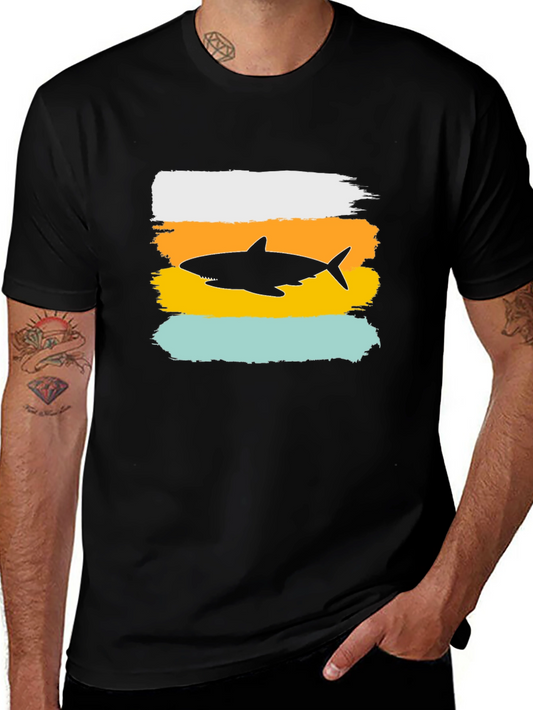 Shark Silhouette T-Shirt - Stylish Mens Tee