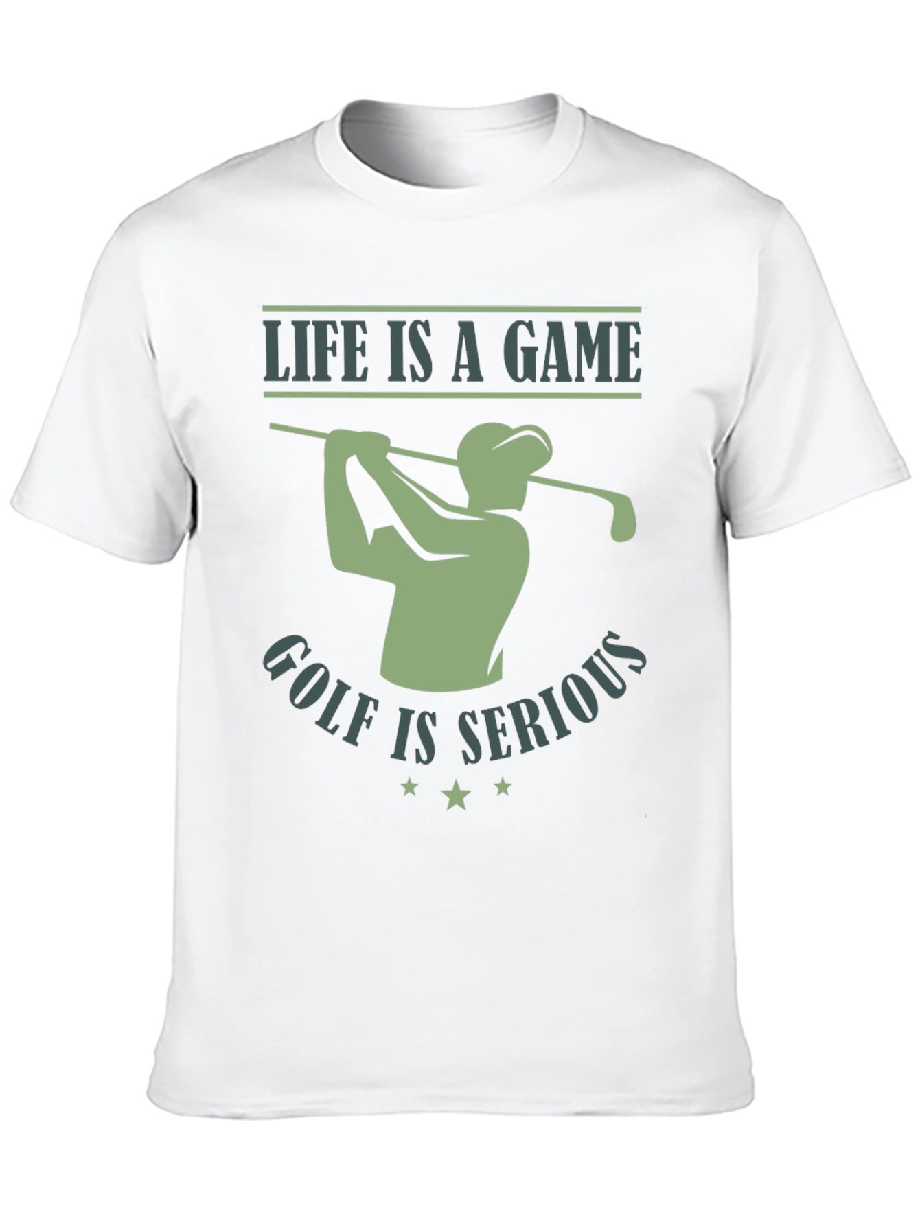 Life is a Game Golf is Serious Graphic Tee