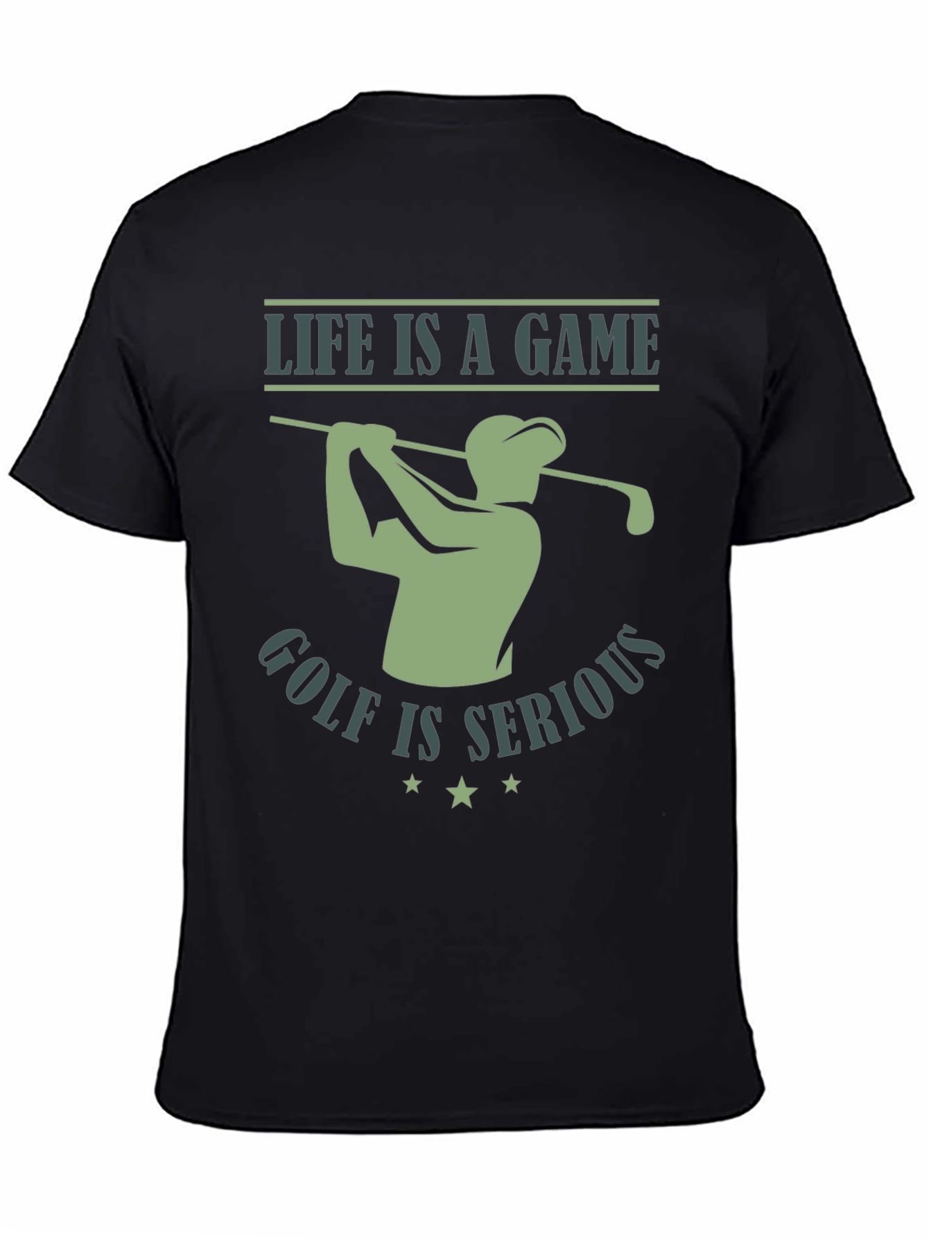 Life is a Game Golf is Serious Graphic Tee