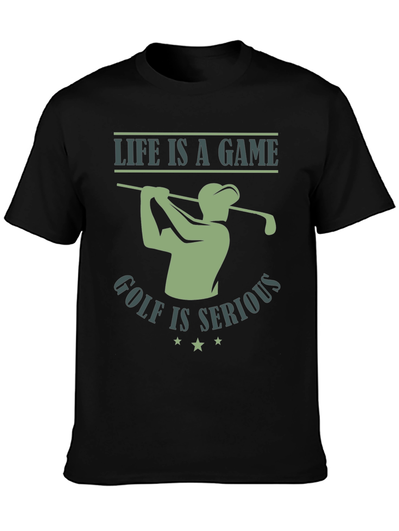 Life is a Game Golf is Serious Graphic Tee