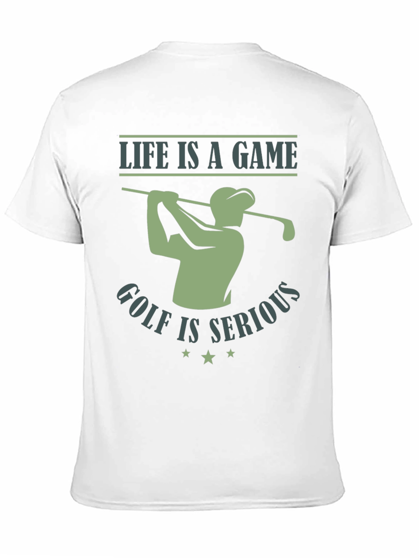 Life is a Game Golf is Serious Graphic Tee