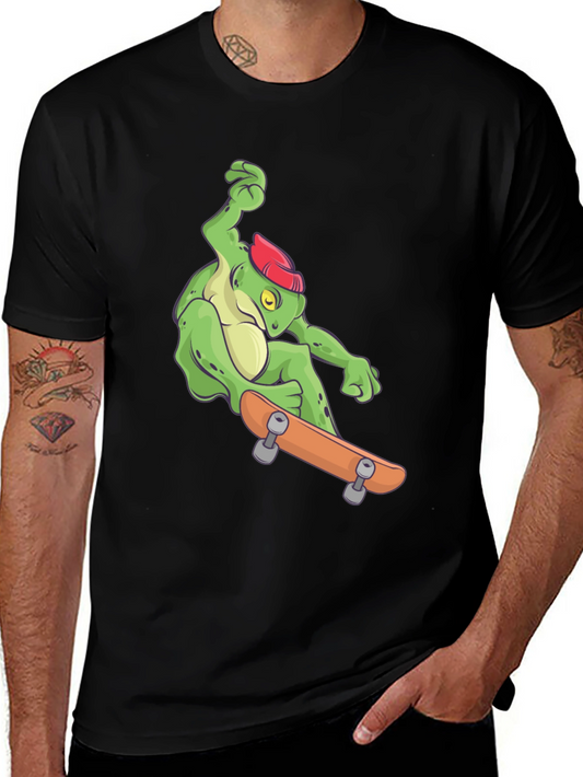 Frog Skateboarding Graphic Tee