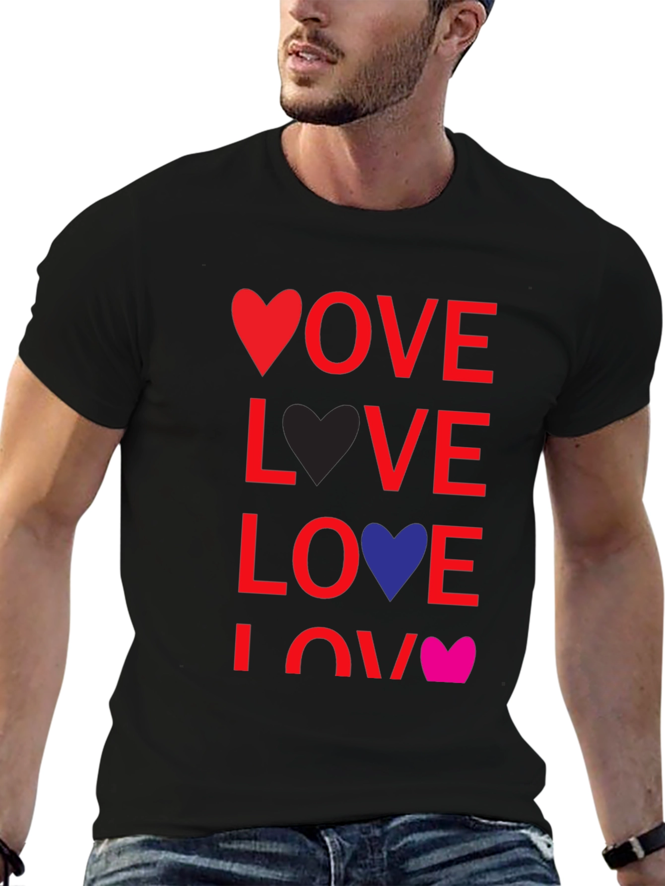 Love Heart T-Shirt - Fun Graphic Tee