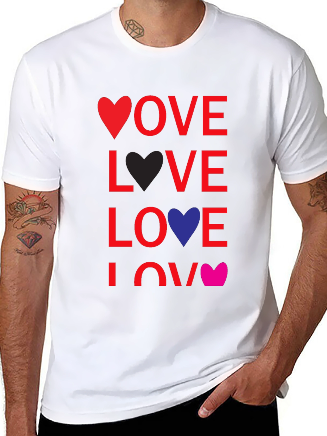 Love Heart T-Shirt - Fun Graphic Tee