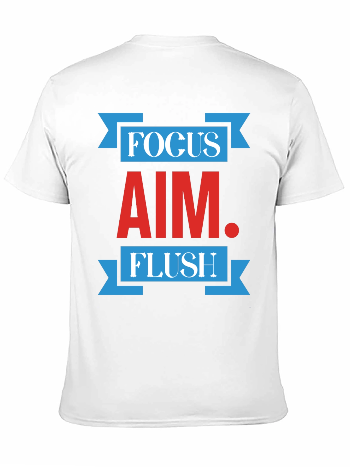 Focus Aim Flush Graphic Print Crew Neck T-Shirt