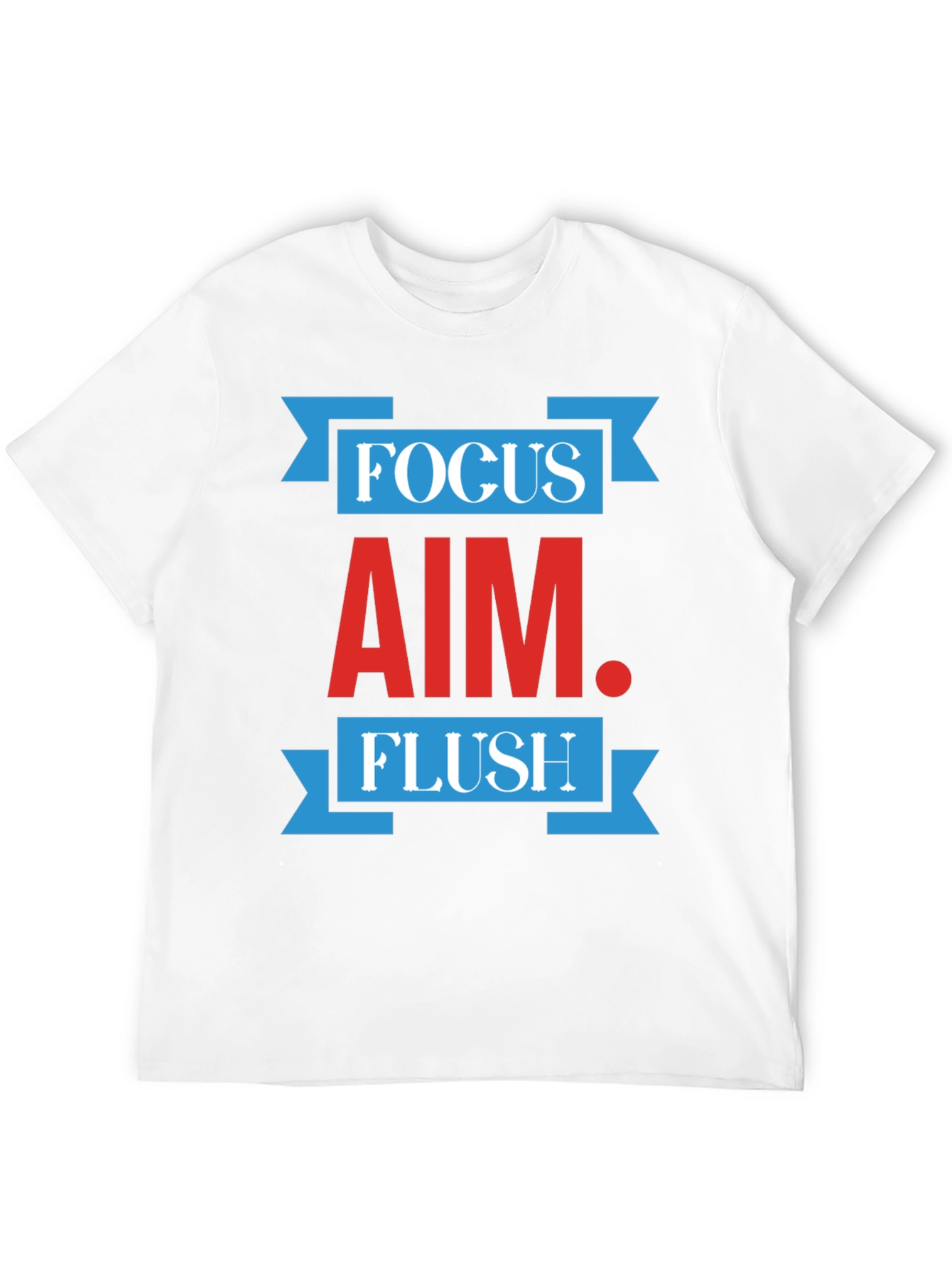 Focus Aim Flush Graphic Print Crew Neck T-Shirt