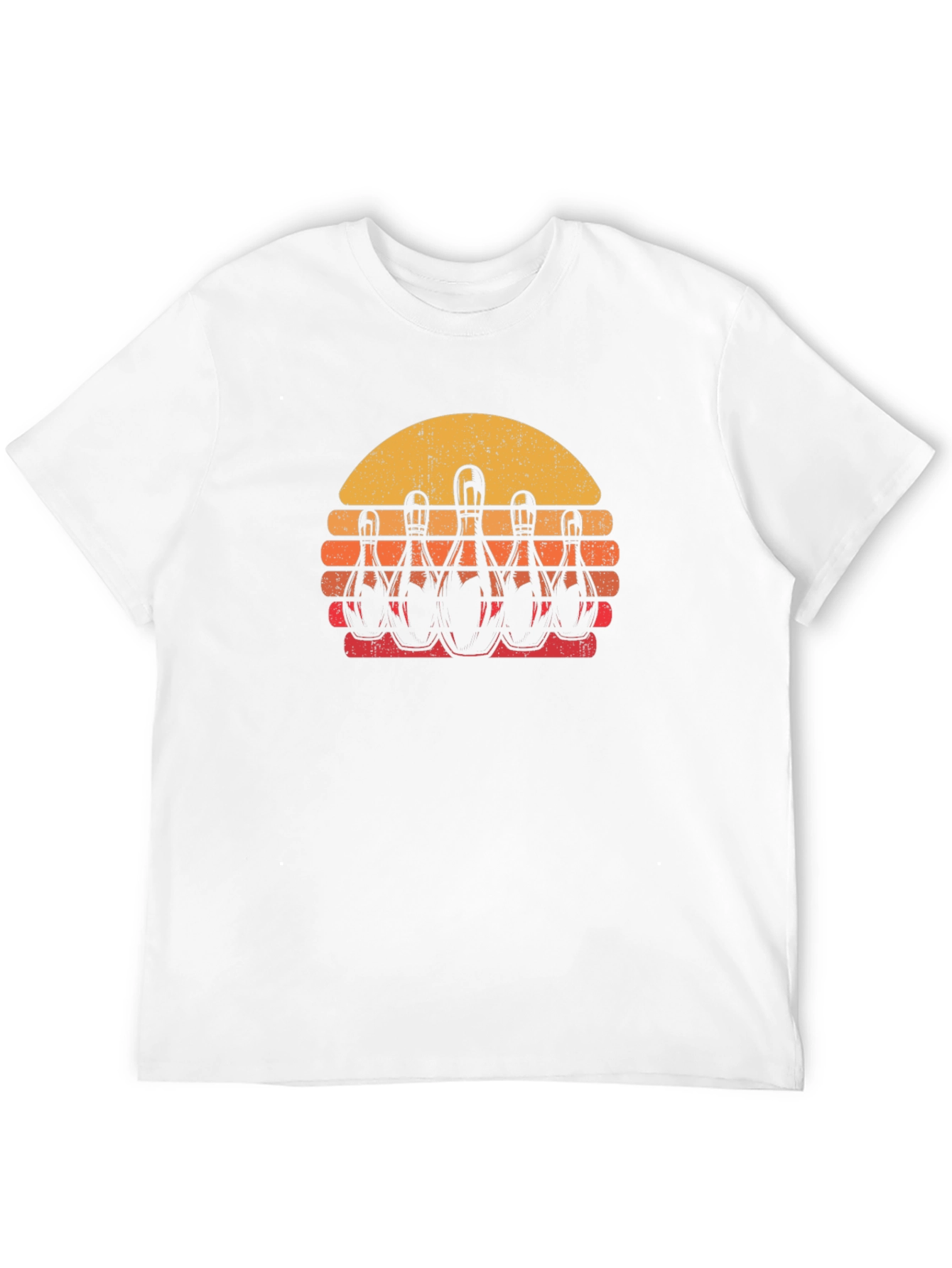 Retro Bowling Sunset T-Shirt