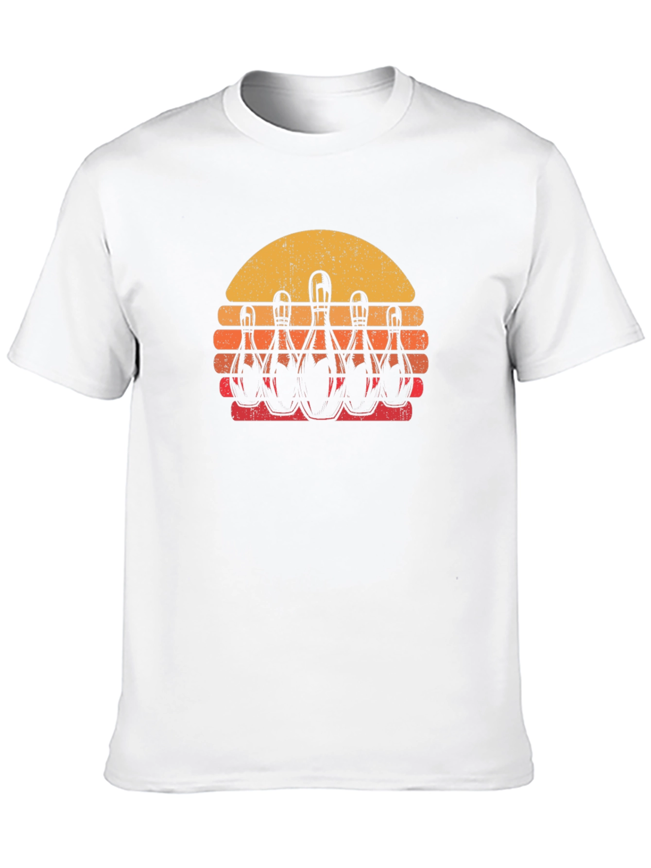 Retro Bowling Sunset T-Shirt
