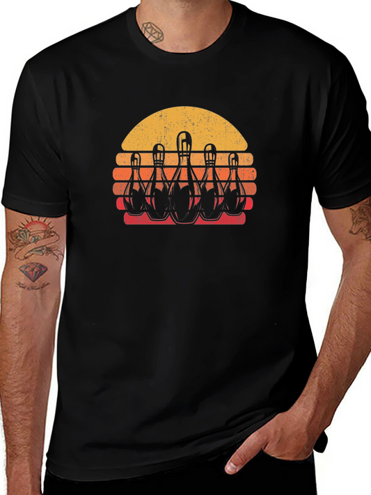 Retro Bowling Sunset T-Shirt