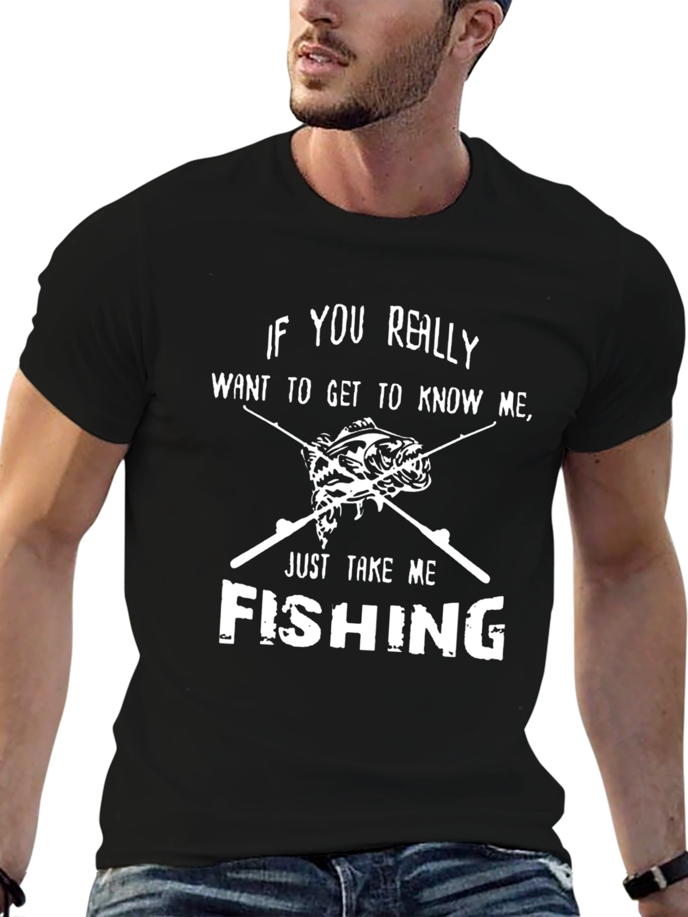 Fishing Graphic T-Shirt - Bass Angler Tee