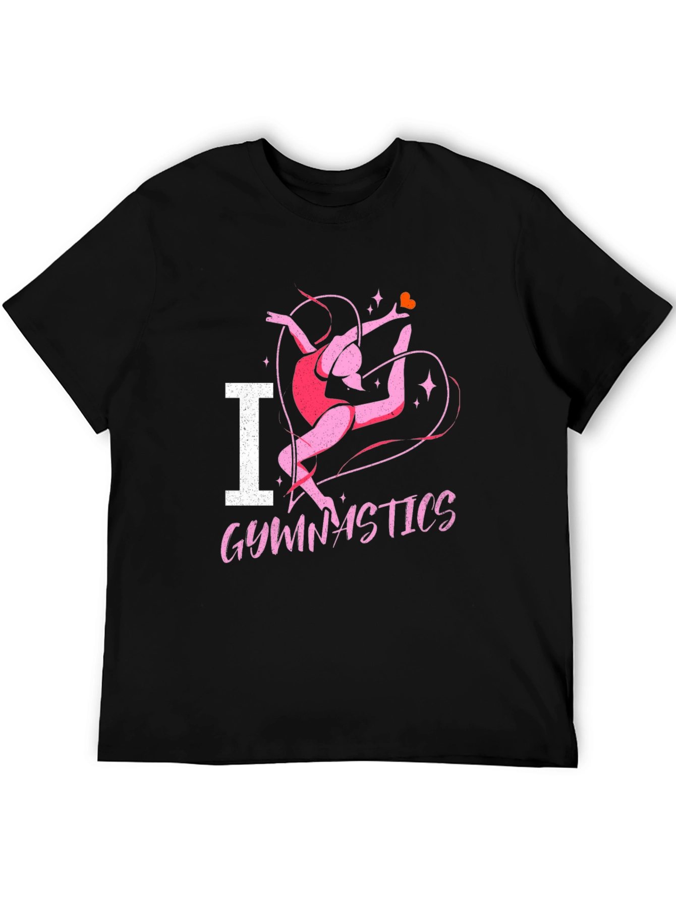 I Heart Gymnastics Black T-Shirt