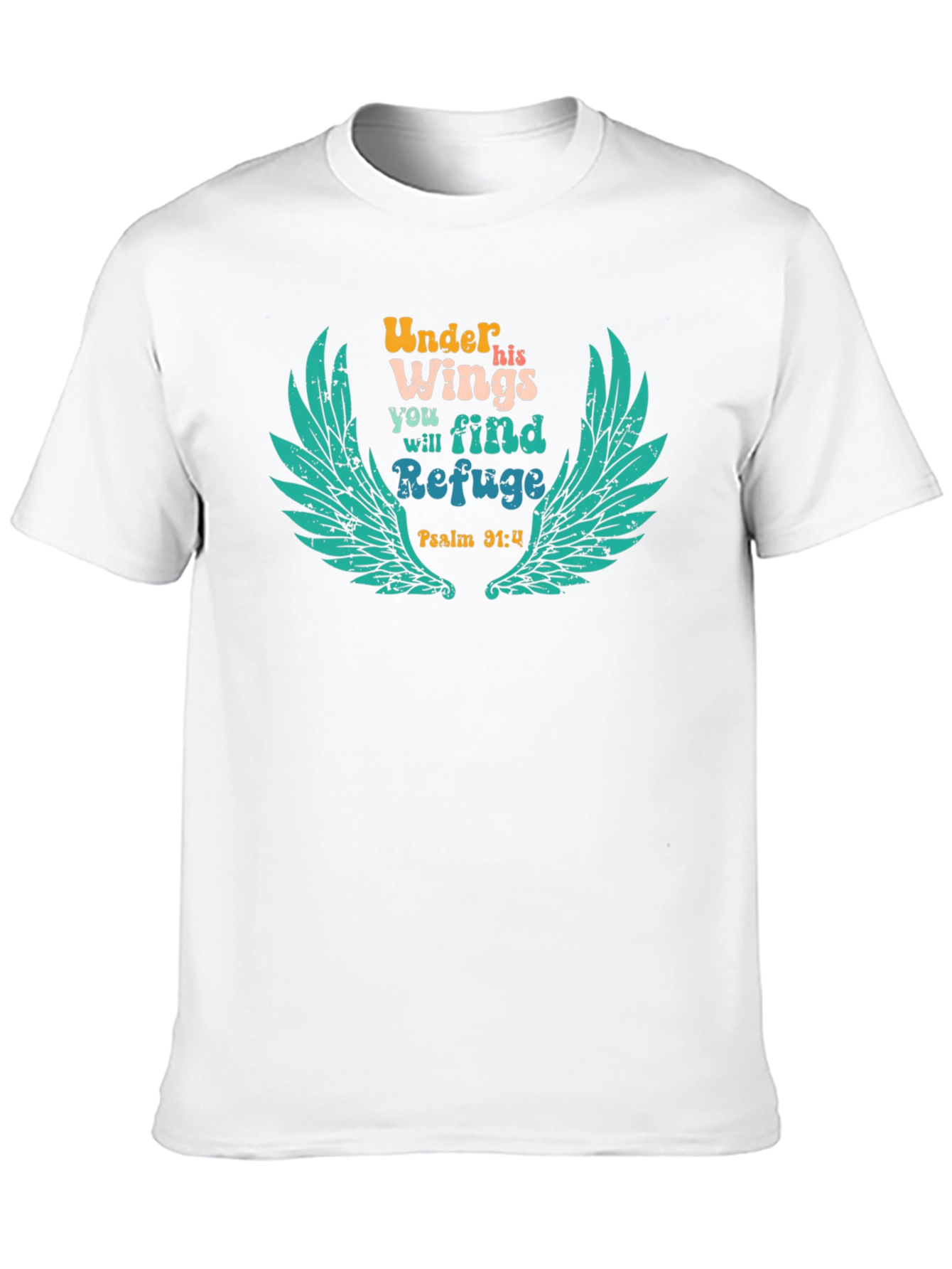 Under His Wings T-Shirt - Christian Apparel