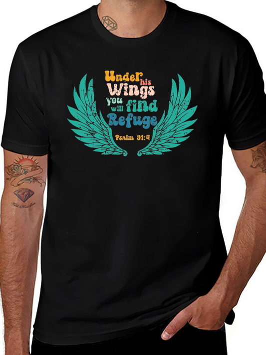 Under His Wings T-Shirt - Christian Apparel