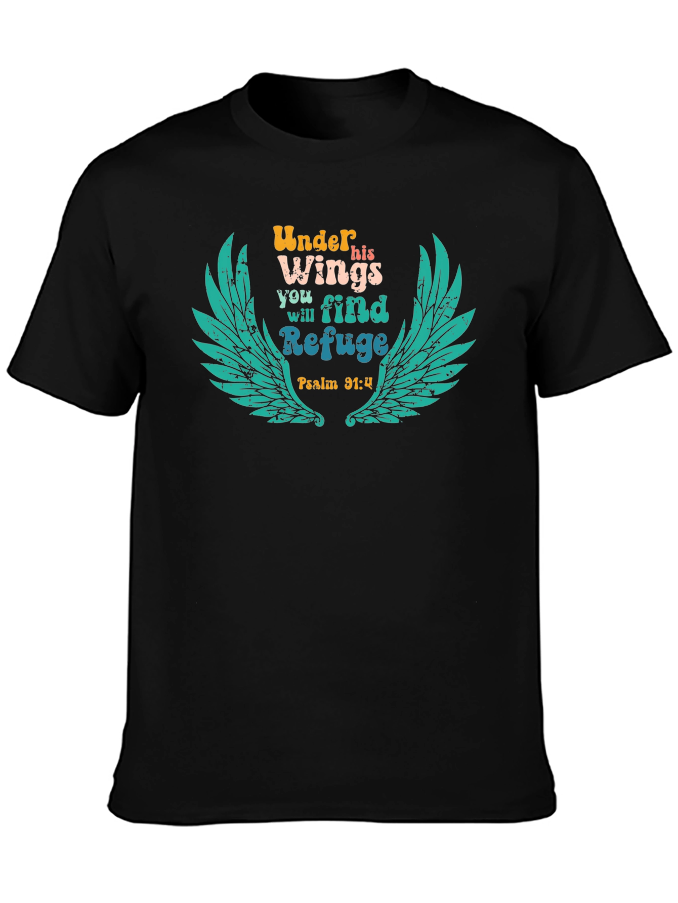 Under His Wings T-Shirt - Christian Apparel