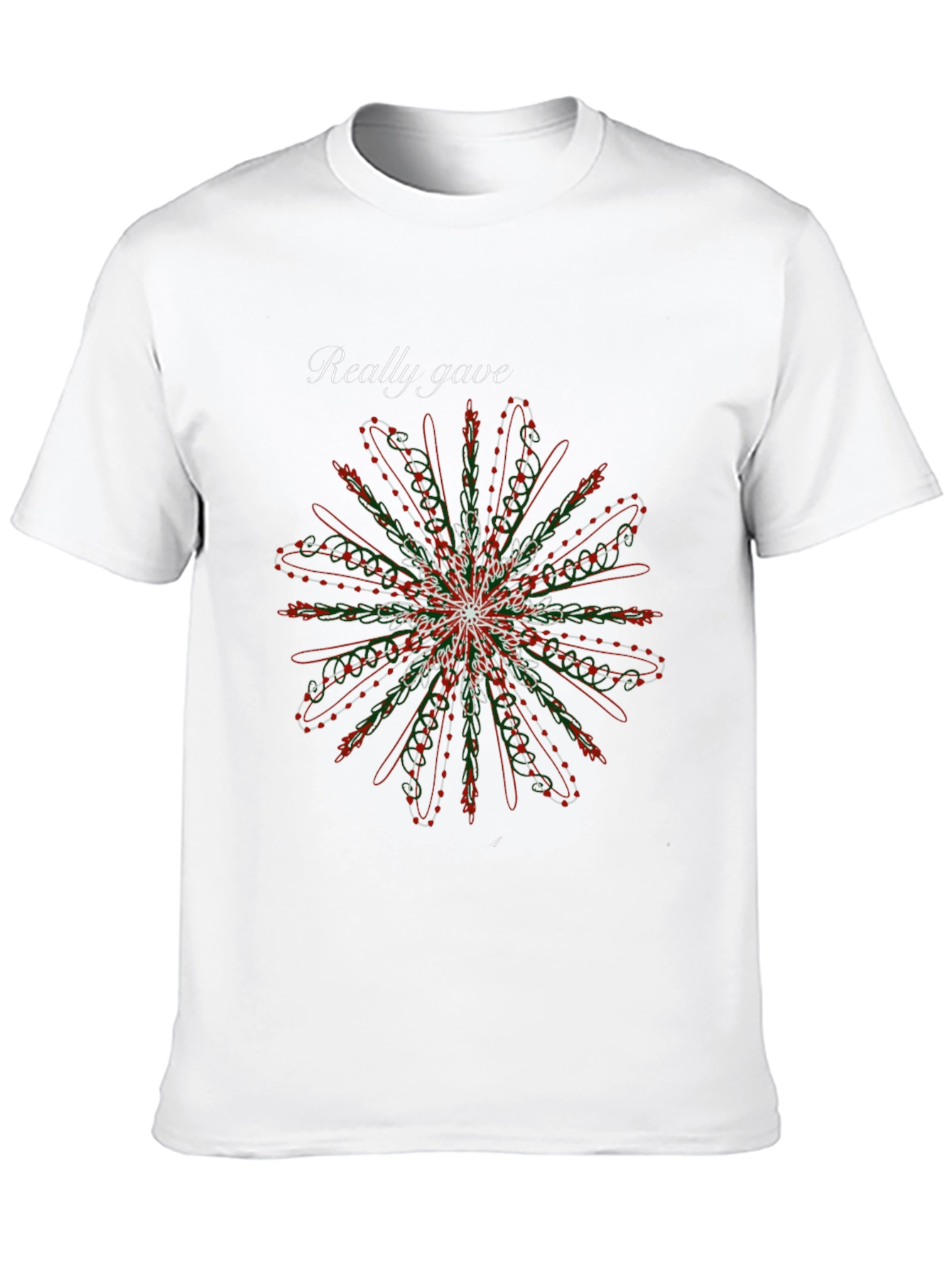 Floral Mandala Graphic Black Tee