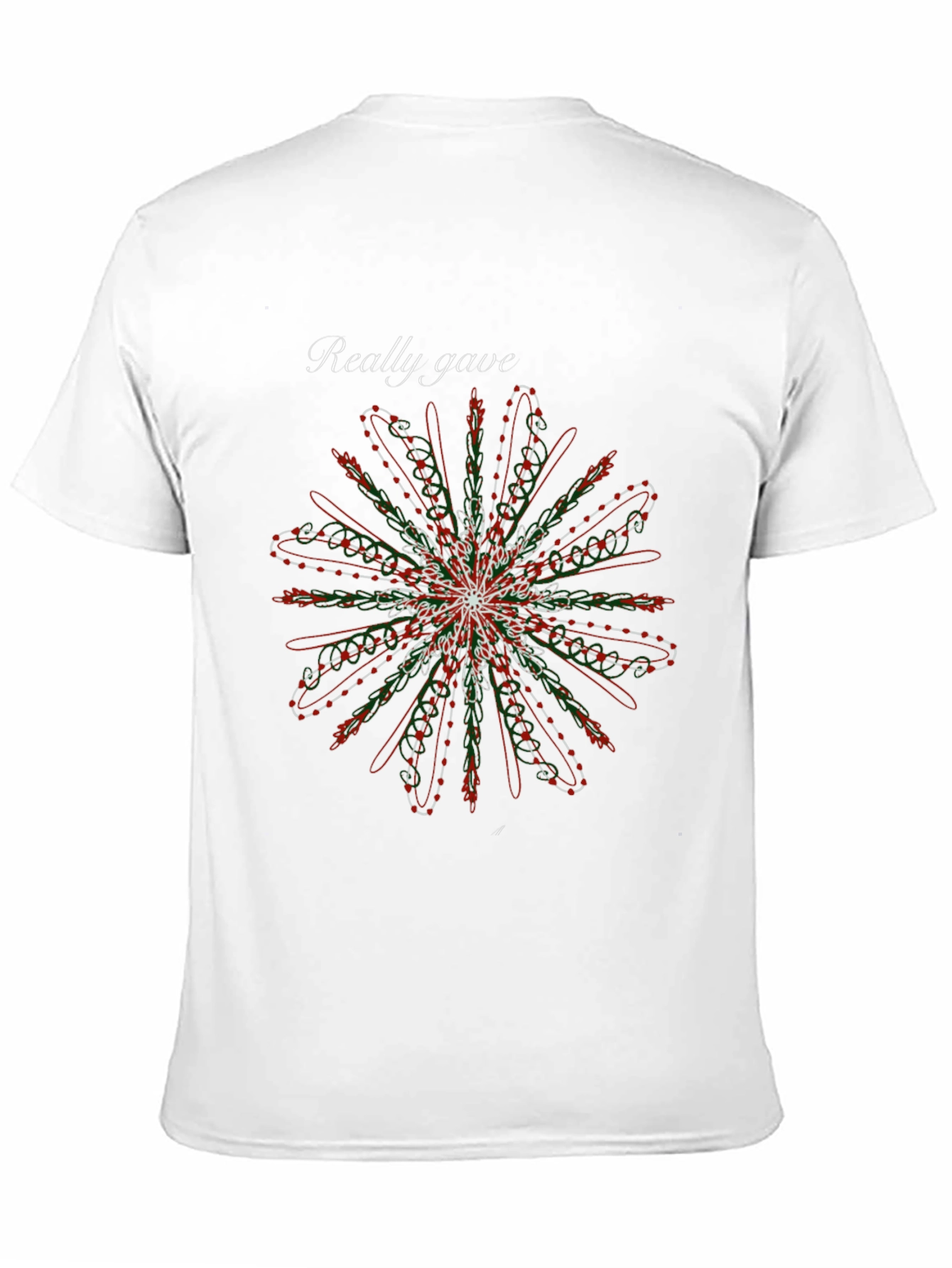 Floral Mandala Graphic Black Tee