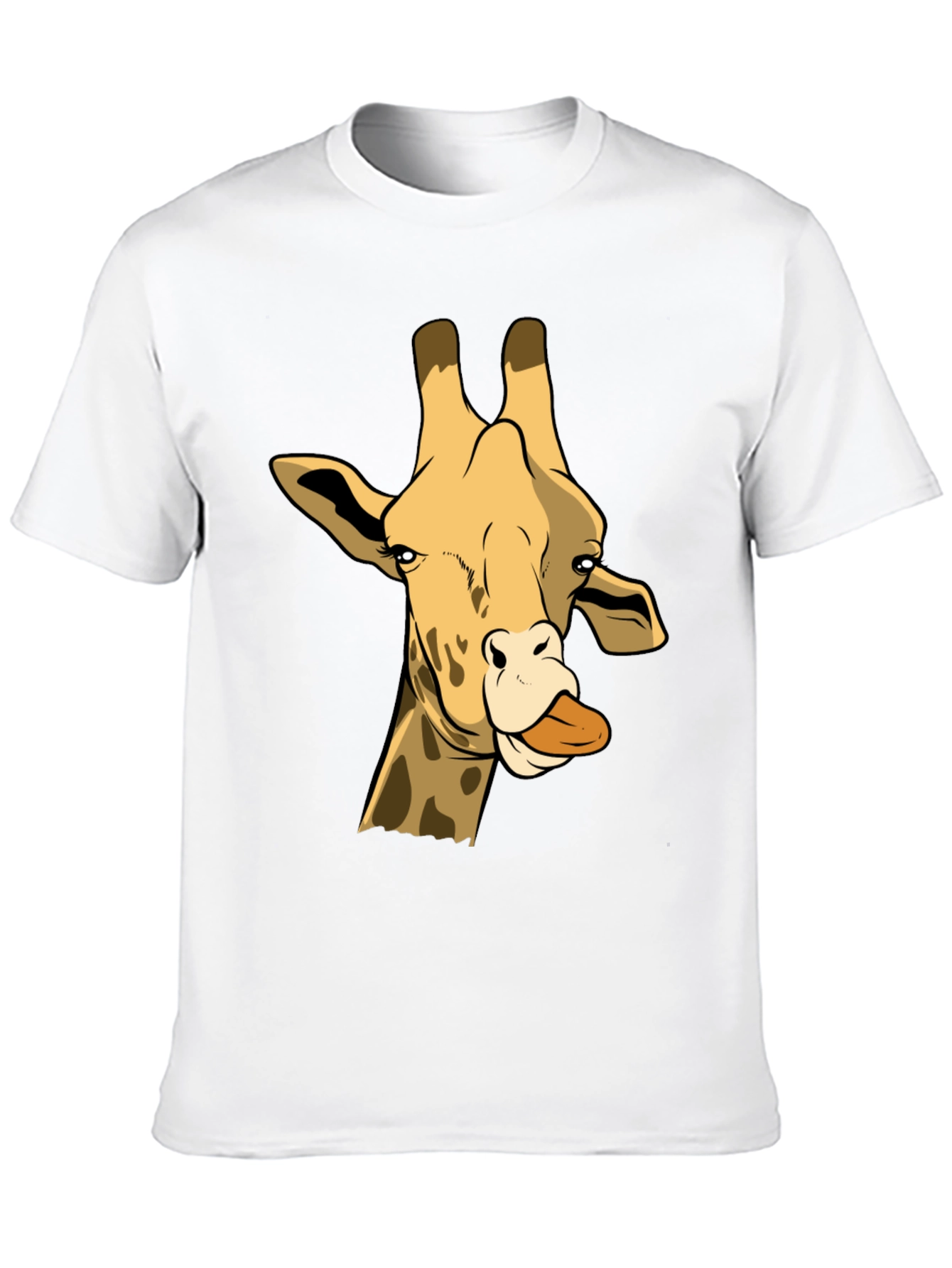 Funny Giraffe T-Shirt - Cartoon Animal Tee