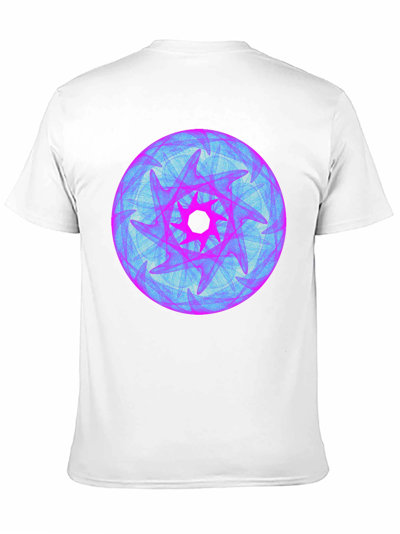 Abstract Graphic Print Black Crew Neck T-Shirt