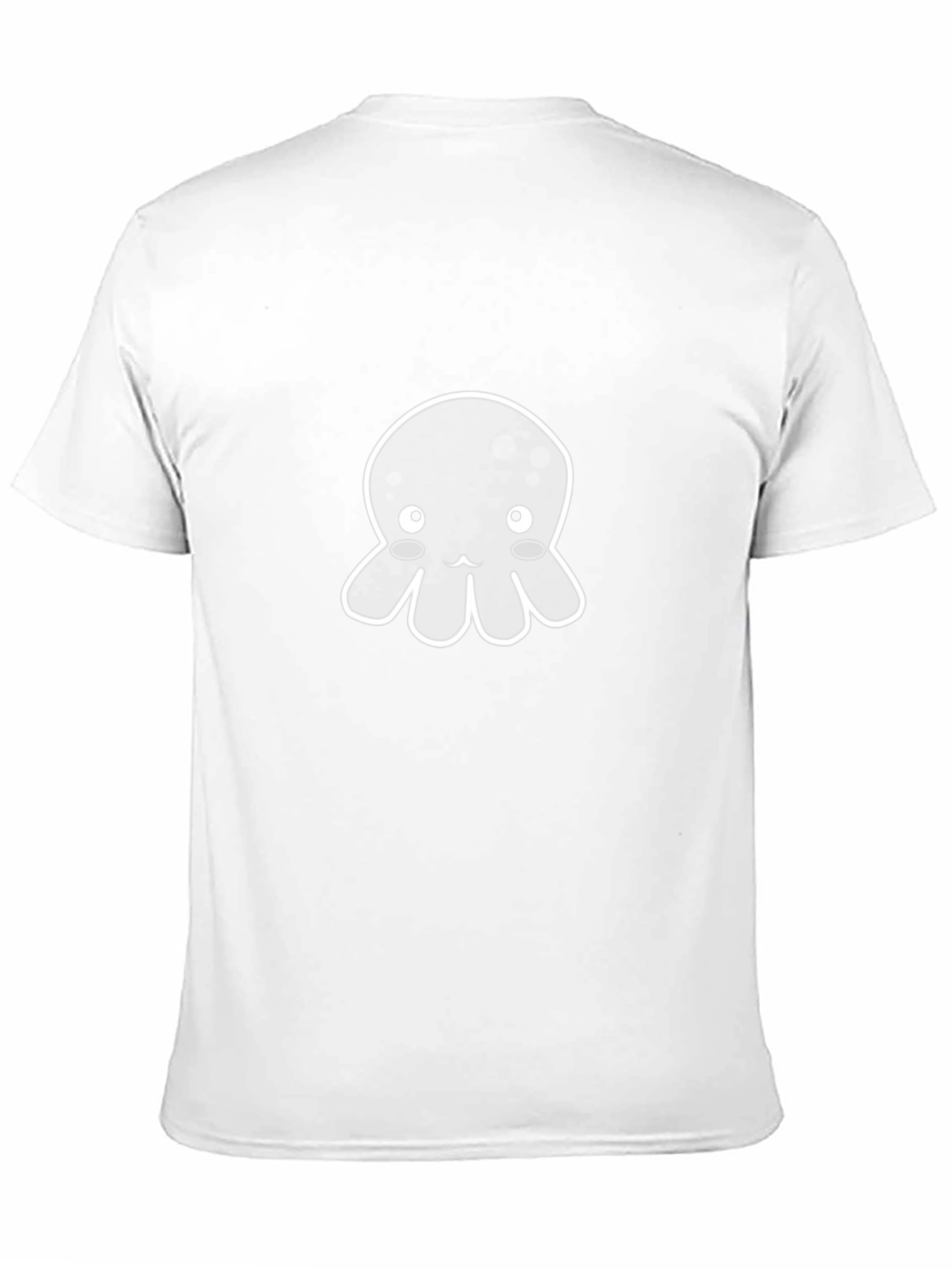 Cute Octopus Graphic Tee - Black