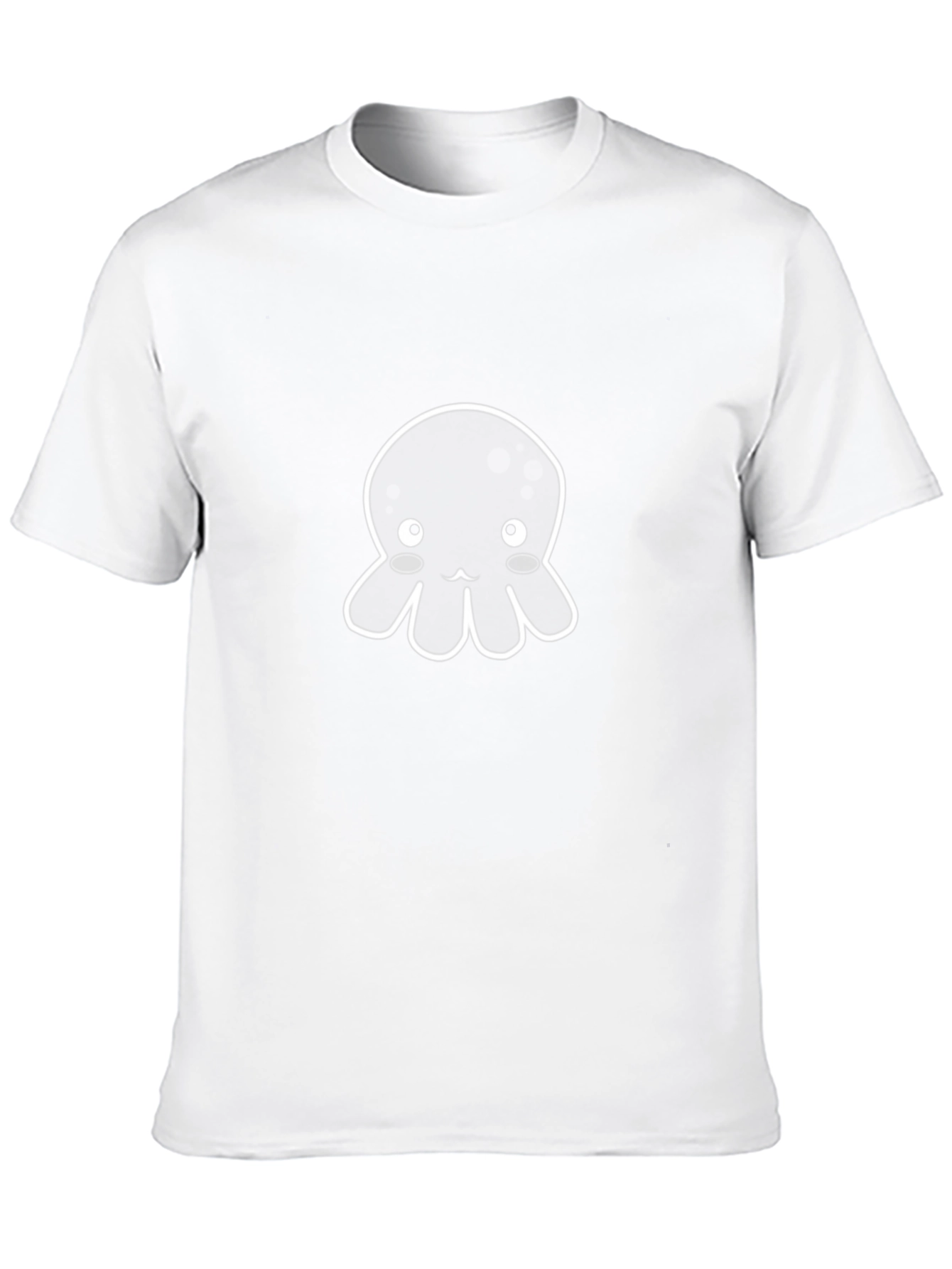 Cute Octopus Graphic Tee - Black