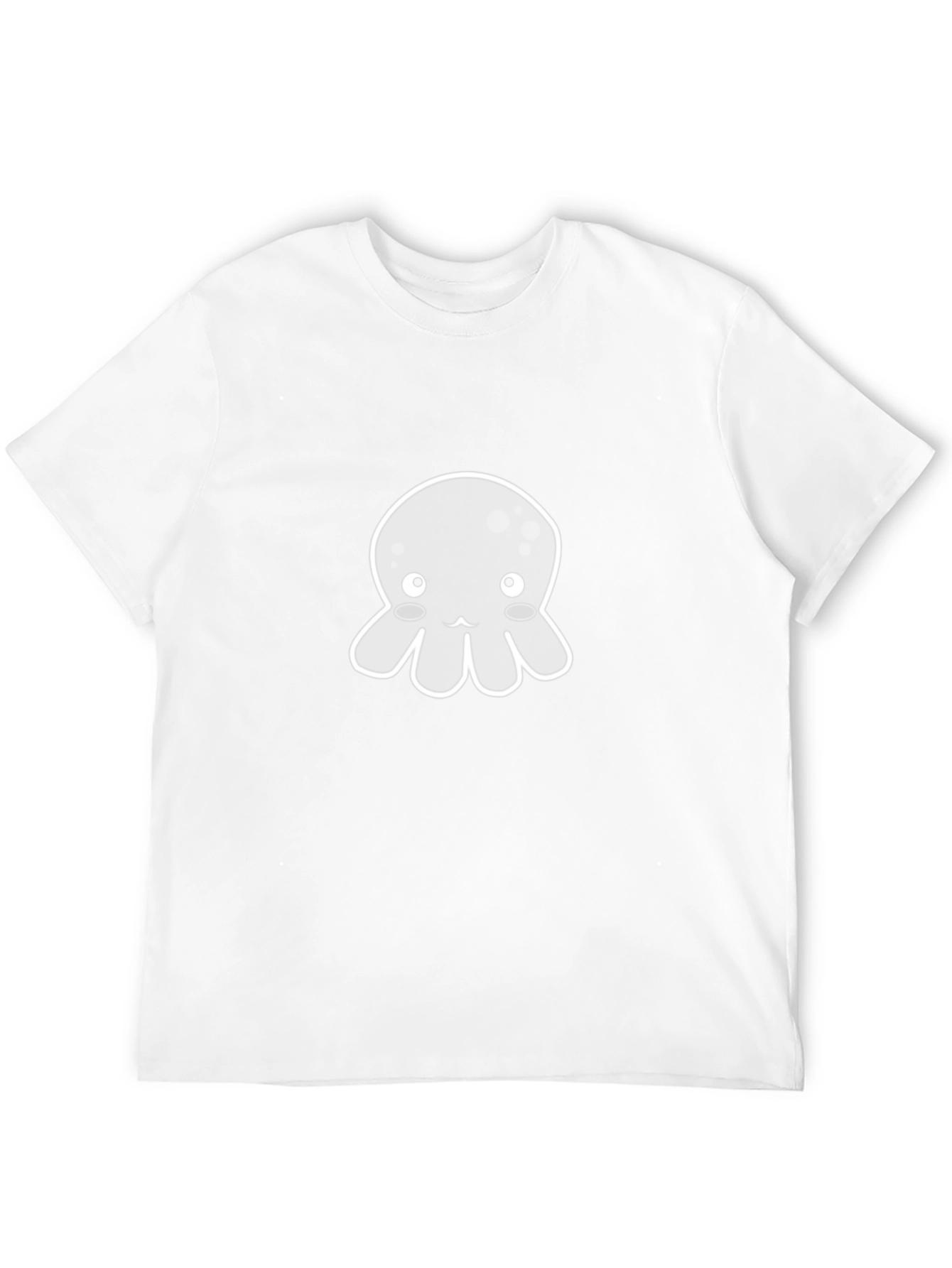 Cute Octopus Graphic Tee - Black