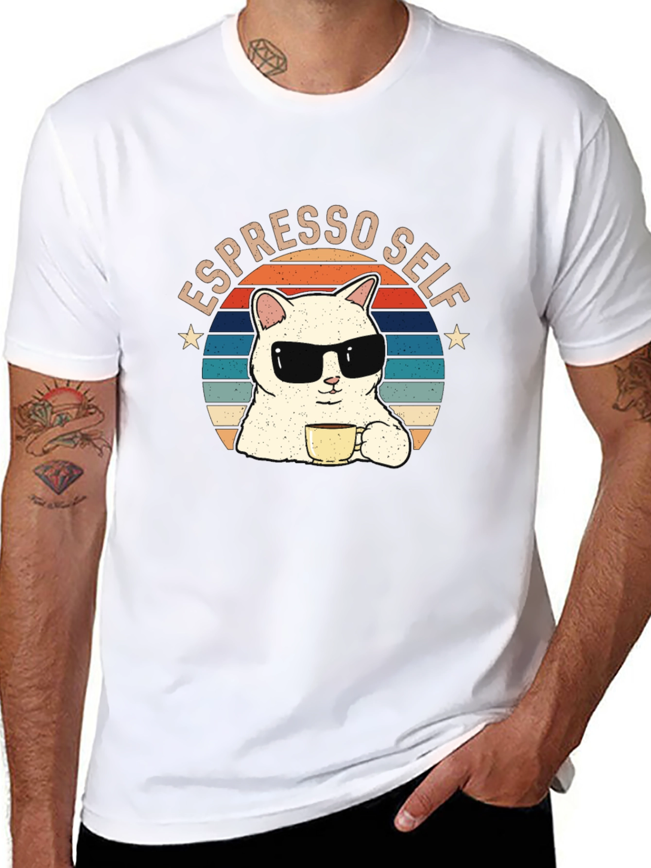 Espresso Self Funny Cat T-Shirt