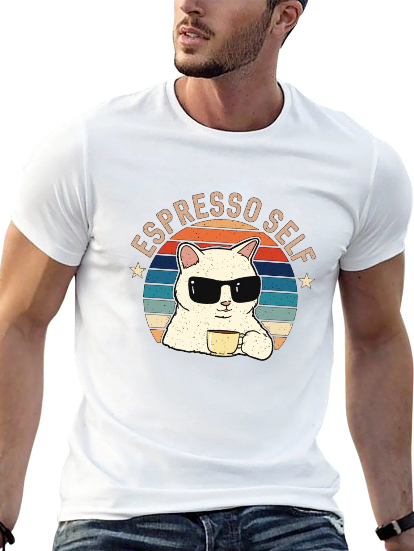 Espresso Self Funny Cat T-Shirt