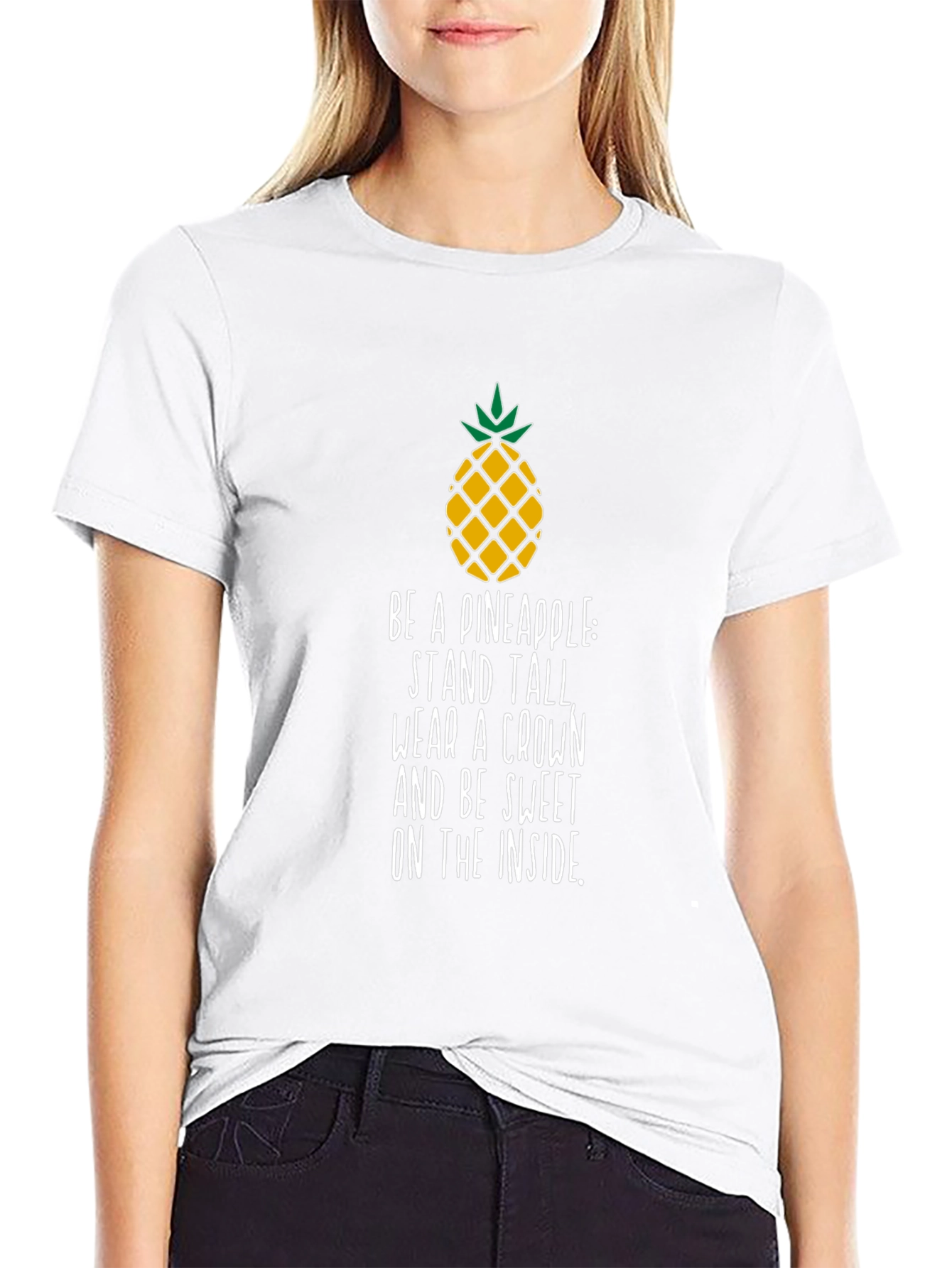 Pineapple Inspirational Quote Mens T-Shirt