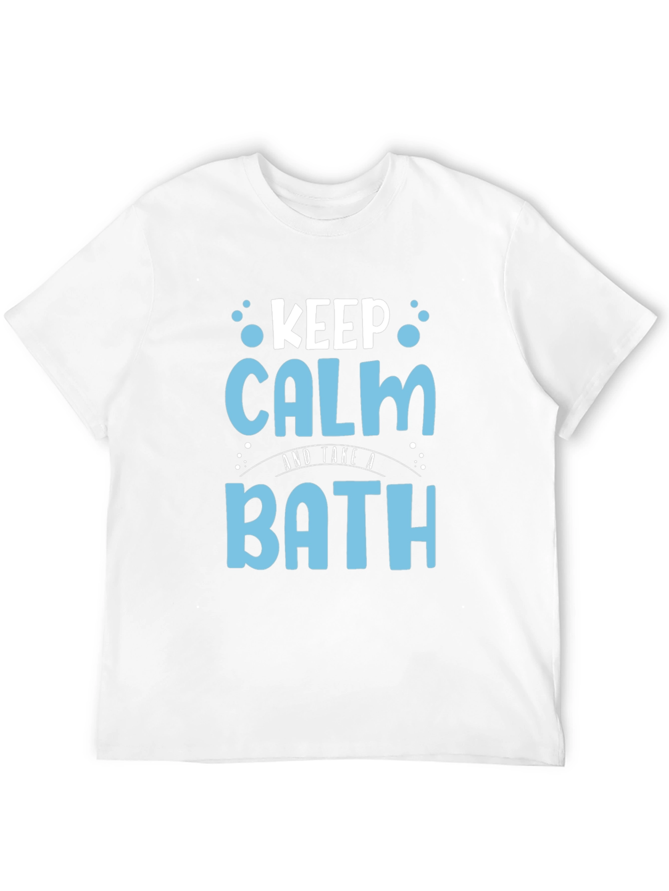 Keep Calm and Take a Bath Black T-Shirt