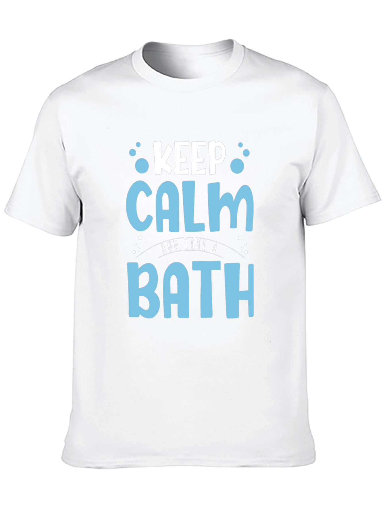 Keep Calm and Take a Bath Black T-Shirt
