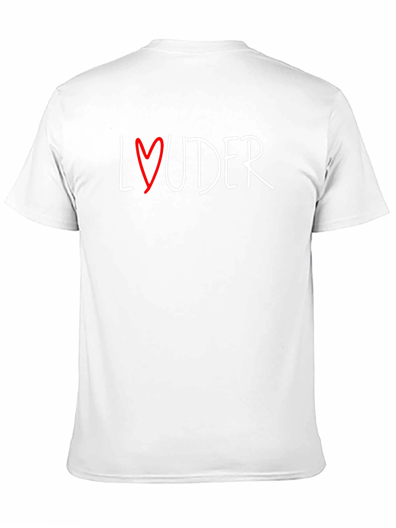 Louder Heart Graphic Black T-Shirt