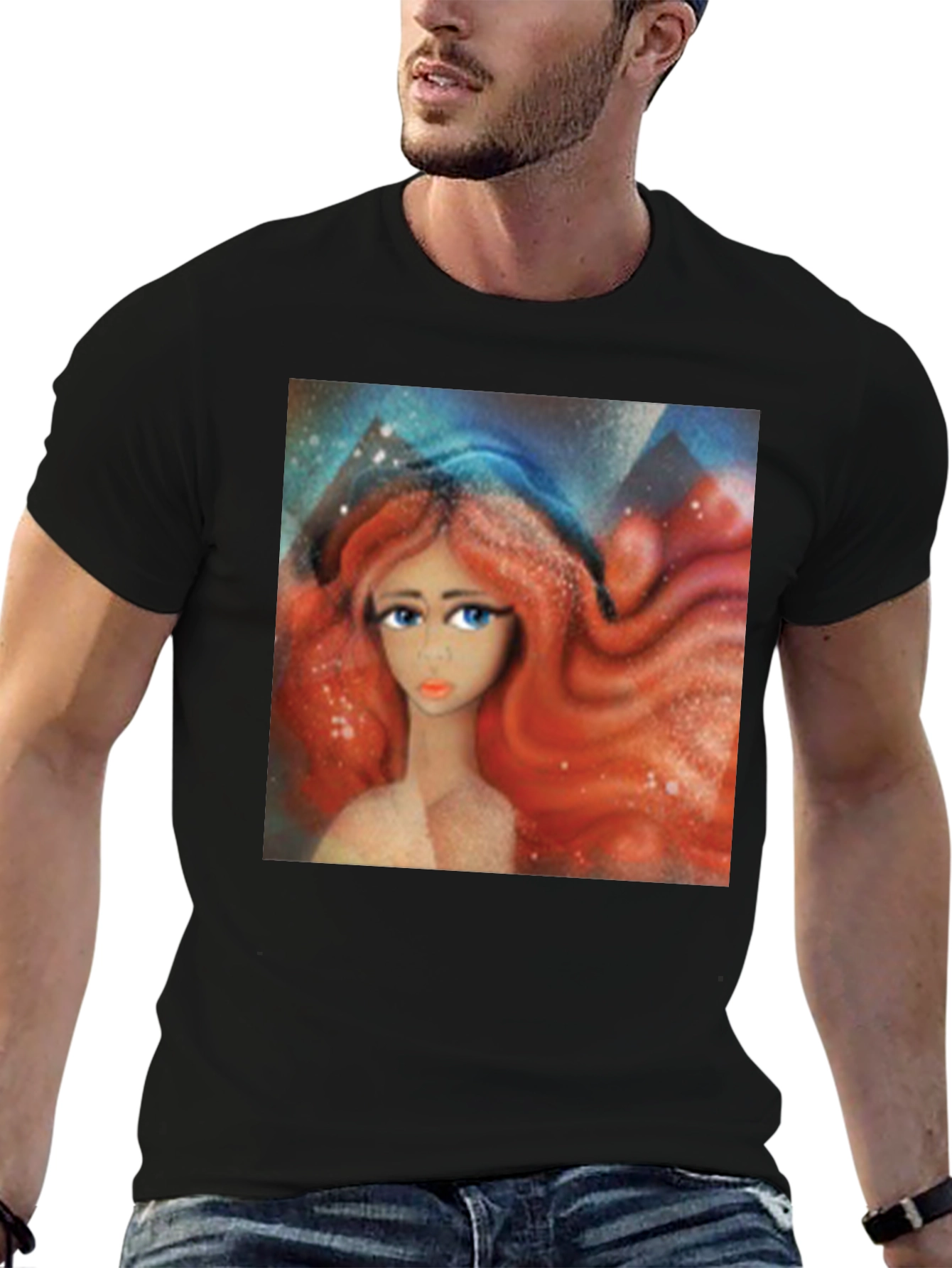 Red Haired Woman Graphic Tee