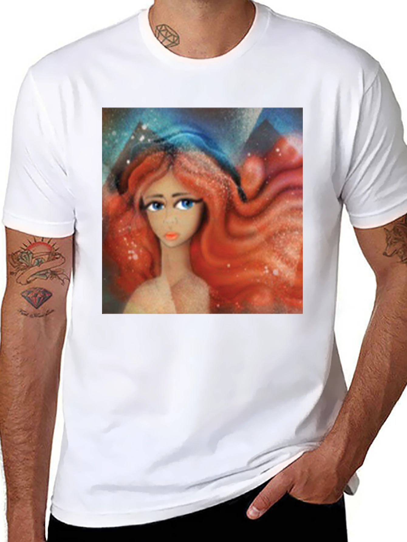 Red Haired Woman Graphic Tee
