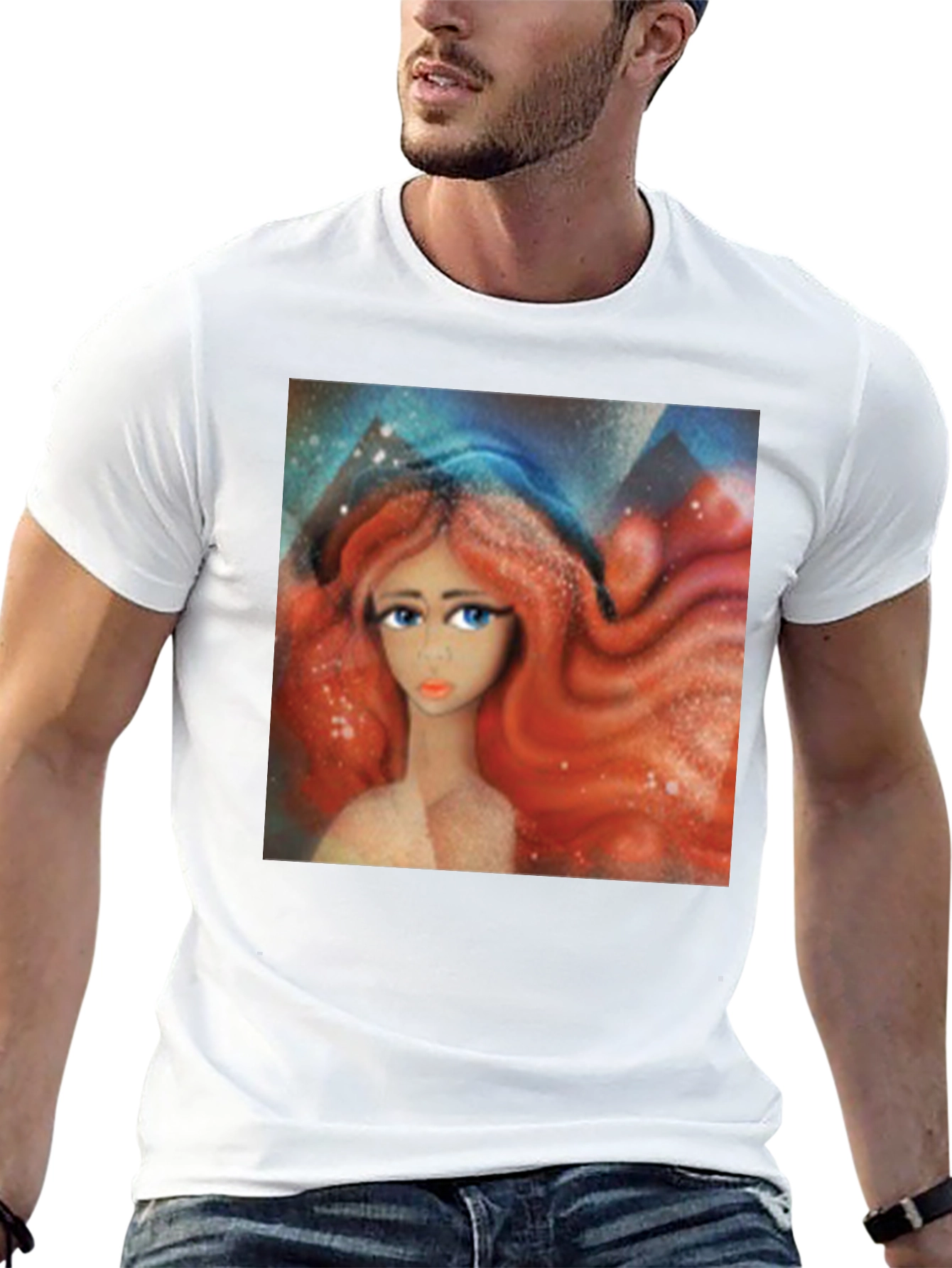 Red Haired Woman Graphic Tee